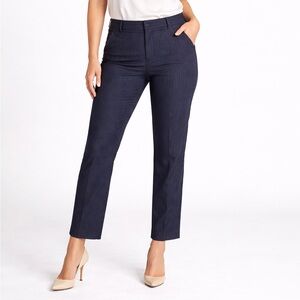 Banana Republic navy striped Jackson fit trouser pants size 8